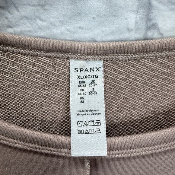 Spanx Womens Perfect Length 3/4 Dolman Sleeve Top Size XL Blush Pink - Picture 3 of 5